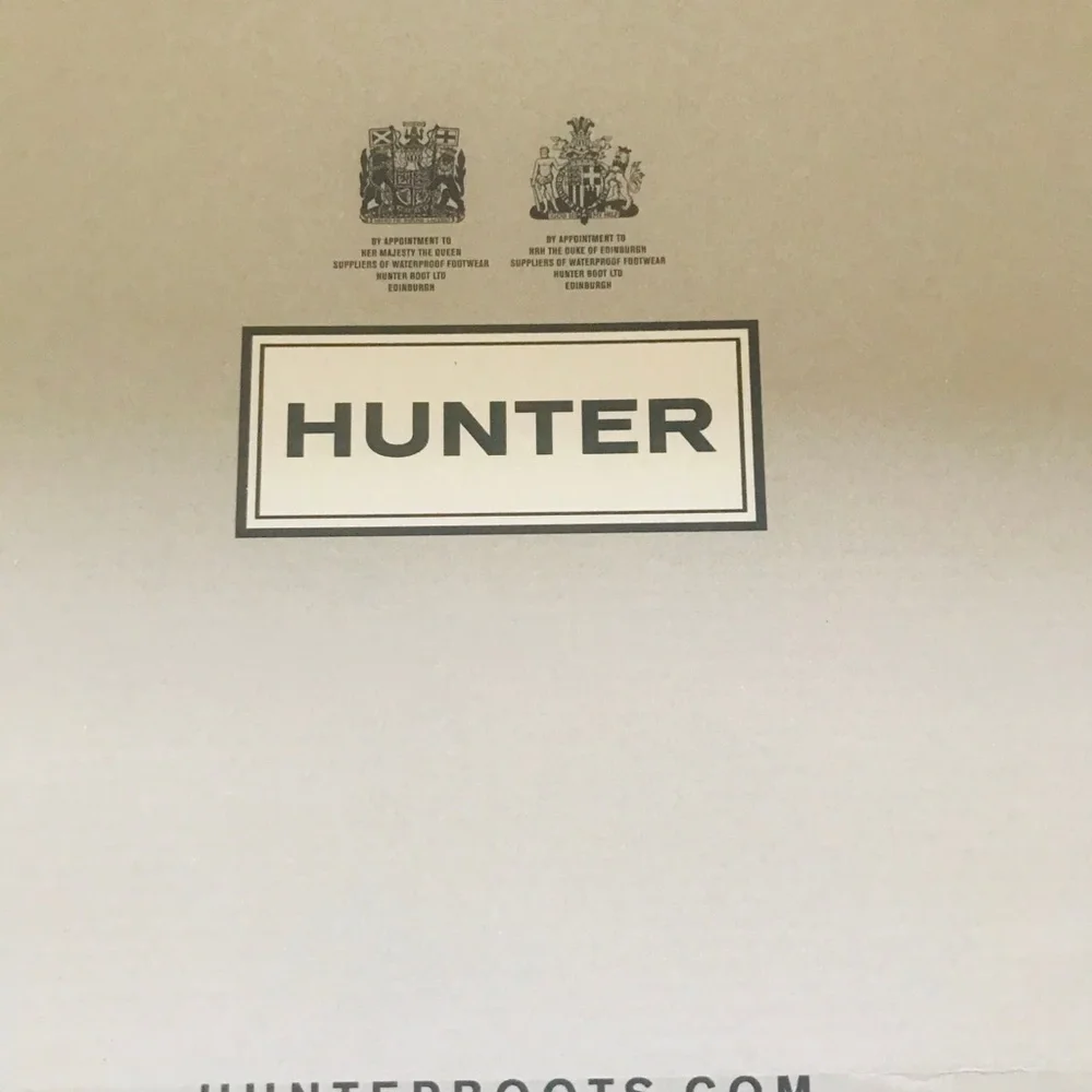 Hunter Gloss Black Tall Rain Boots with Logo